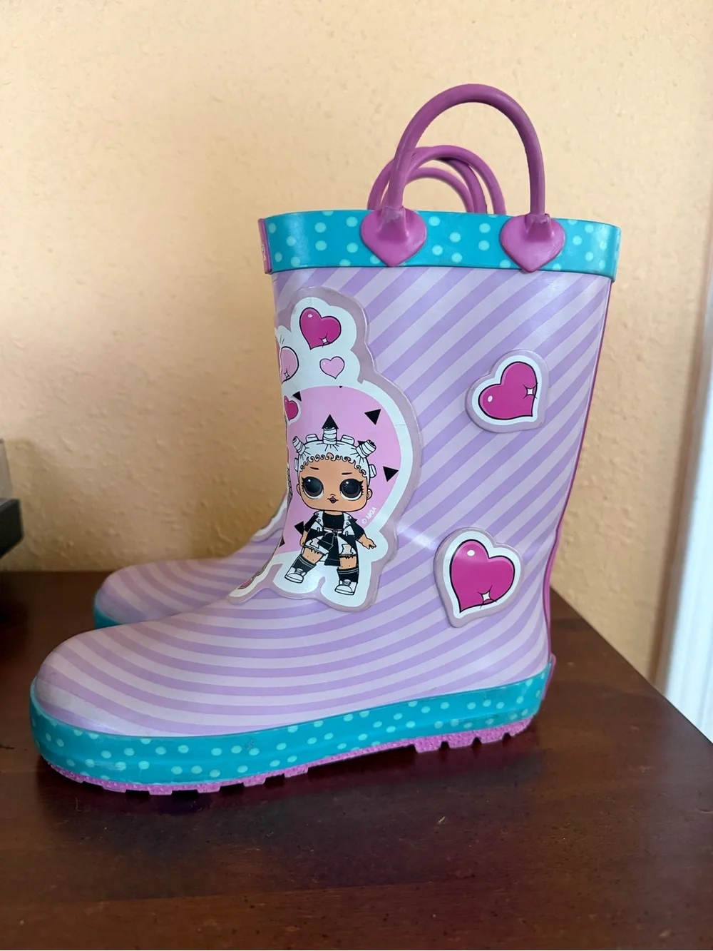 L.O.L. Surprise! Purple & Teal Girls' Character Rain Boots size 13/1